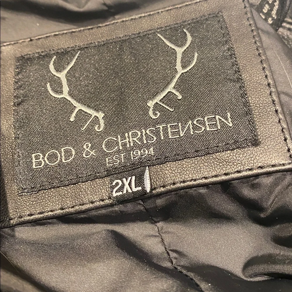 Bod & Christensen Black Leather Women's Jacket - Picture 11 of 14
